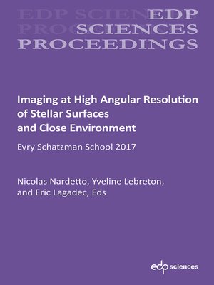 cover image of Imaging at High Angular Resolution of Stellar Surfaces and Close Environment
